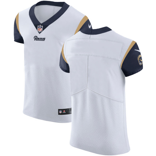 Nike Rams Blank White Men's Stitched NFL Vapor Untouchable Elite Jersey - Click Image to Close